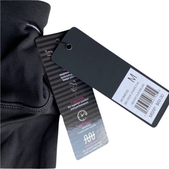 HP🏆Elevate Your Athletic Style with NWT Women's Bebe Sport Charcoal‎ Black - Picture 4 of 4